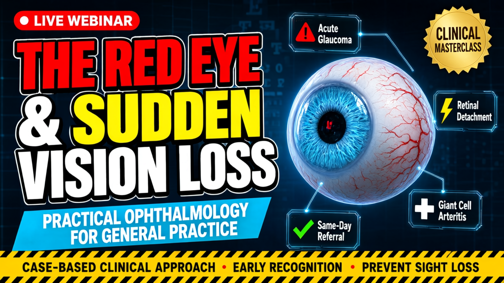 The Red Eye and Sudden Vision Loss: Practical Ophthalmology for General Practice (Recording)