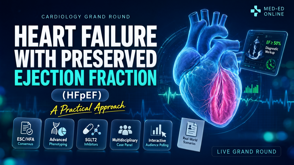Cardiology Grand Round: Heart Failure with Preserved Ejection Fraction (HFpEF) - A Practical Approach