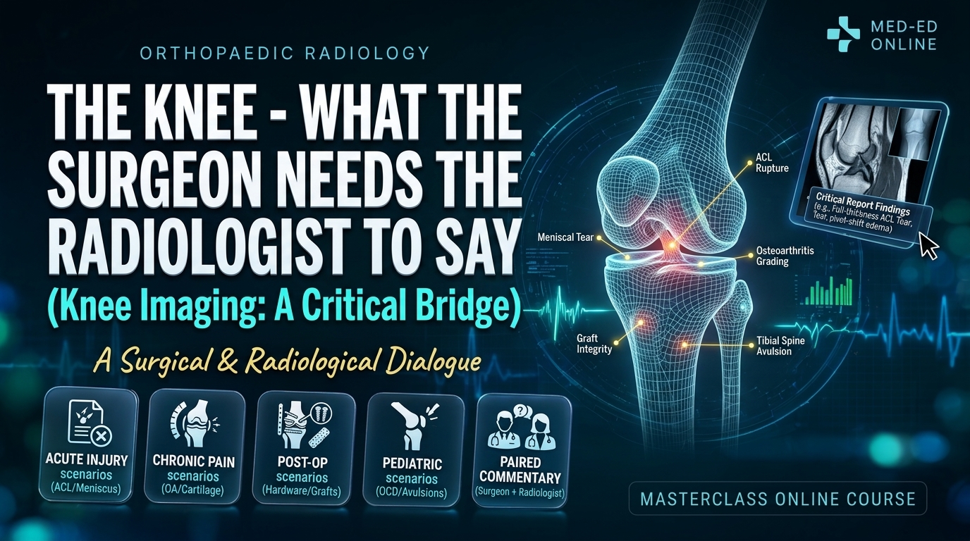 Orthopaedic Radiology Lecture: The Knee - What the Surgeon Needs the Radiologist to Say