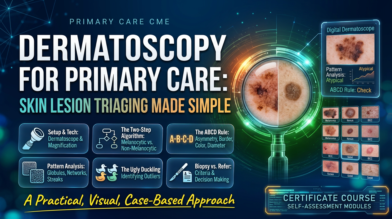 Dermatoscopy for Primary Care: Skin Lesion Triaging Made Simple