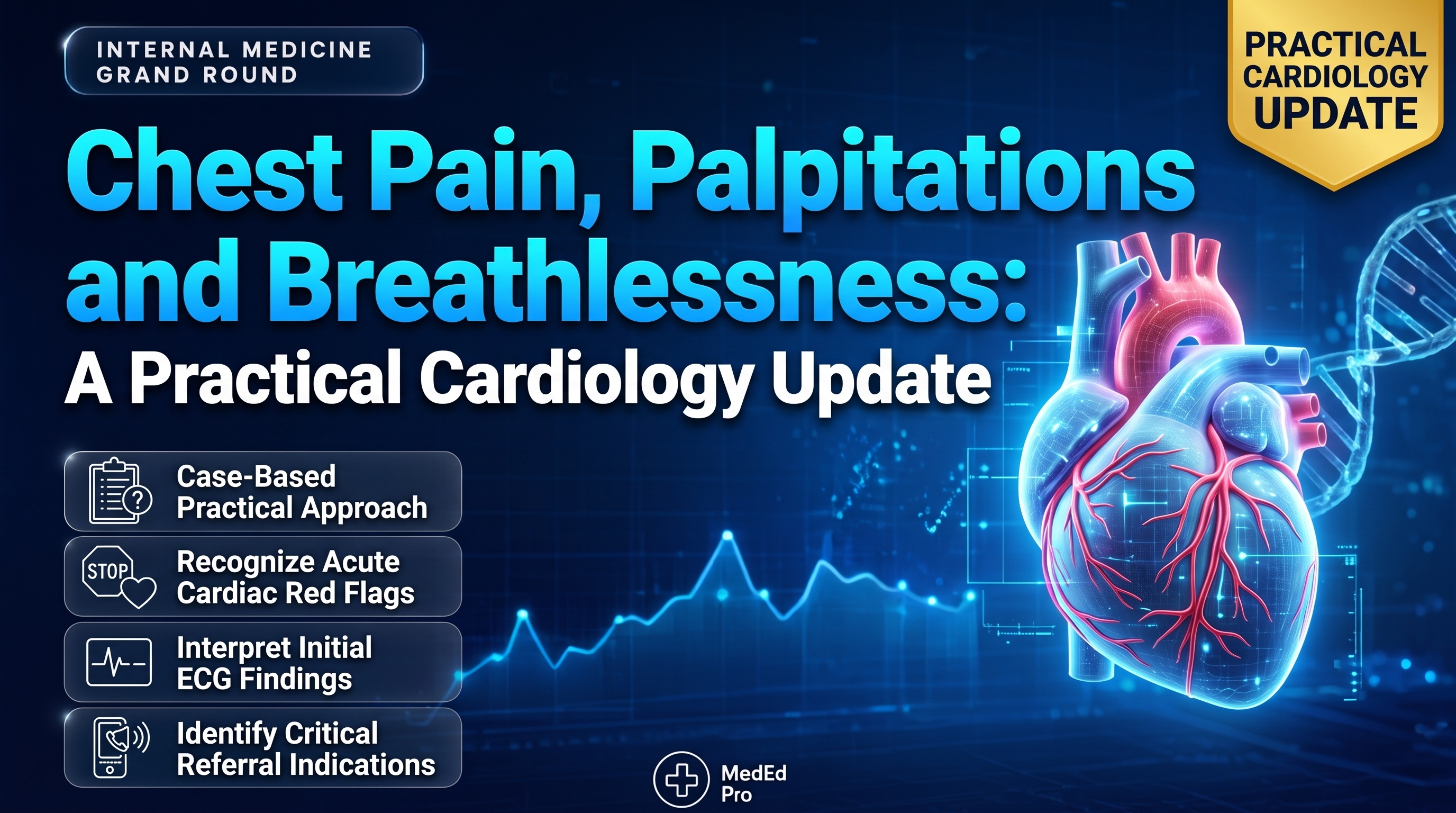 Chest Pain, Palpitations and Breathlessness: A Practical Cardiology Update (Recording)