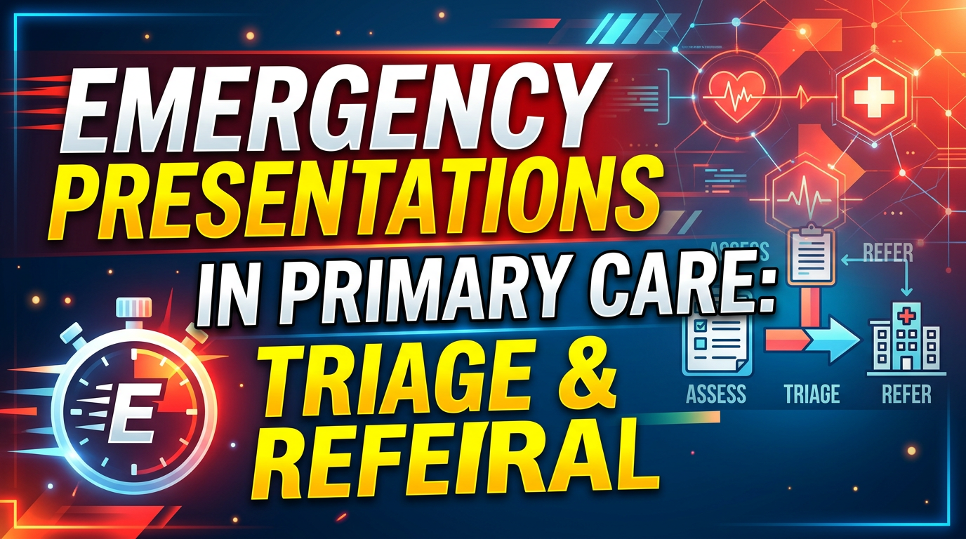 Emergency Presentations in Primary Care: Triage & Referral